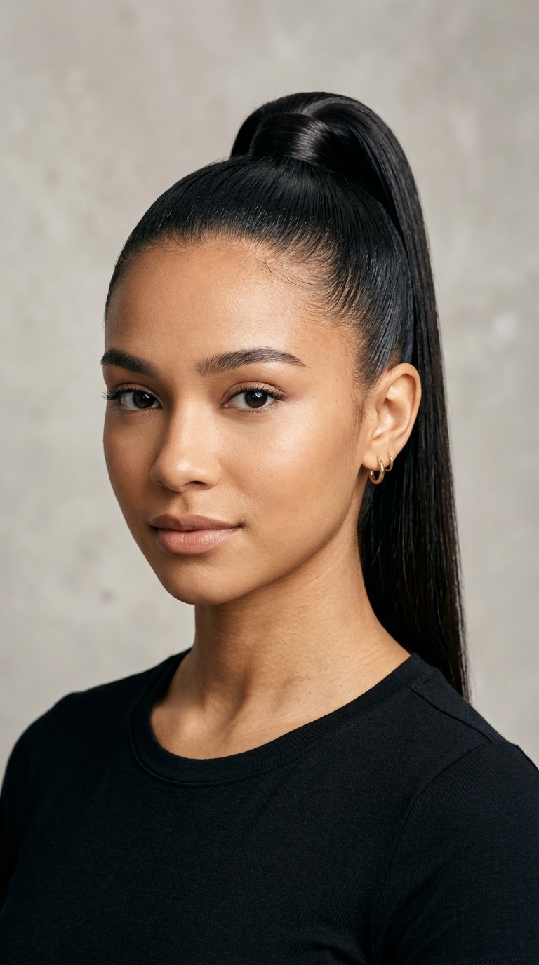 High Sleek Ponytail