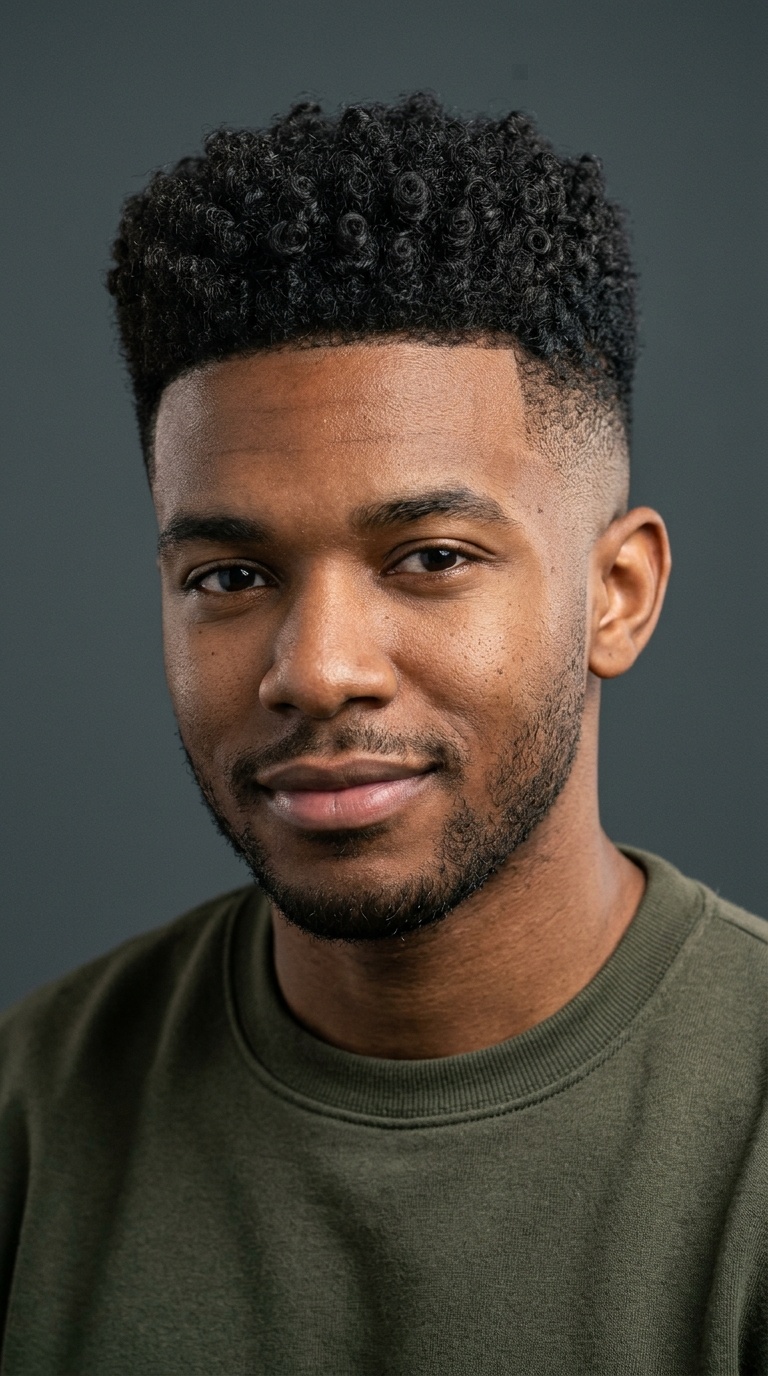 High-Top Curls with Skin Fade