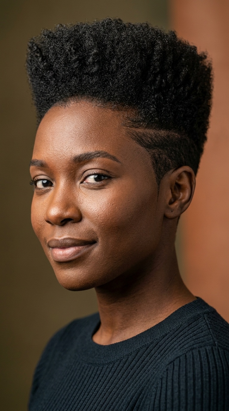 High-Top Fade with Texture