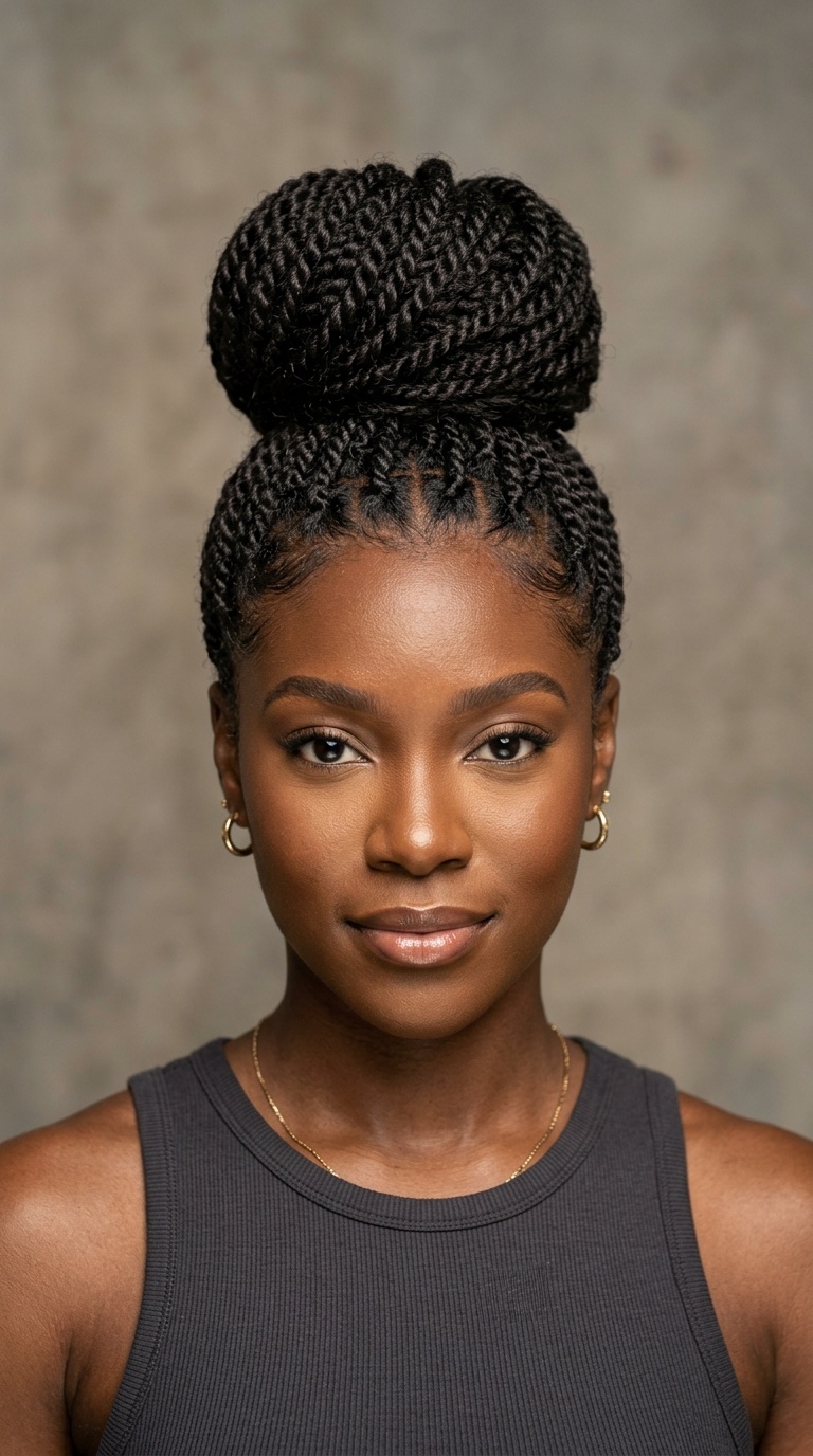 High Top Knot Bun