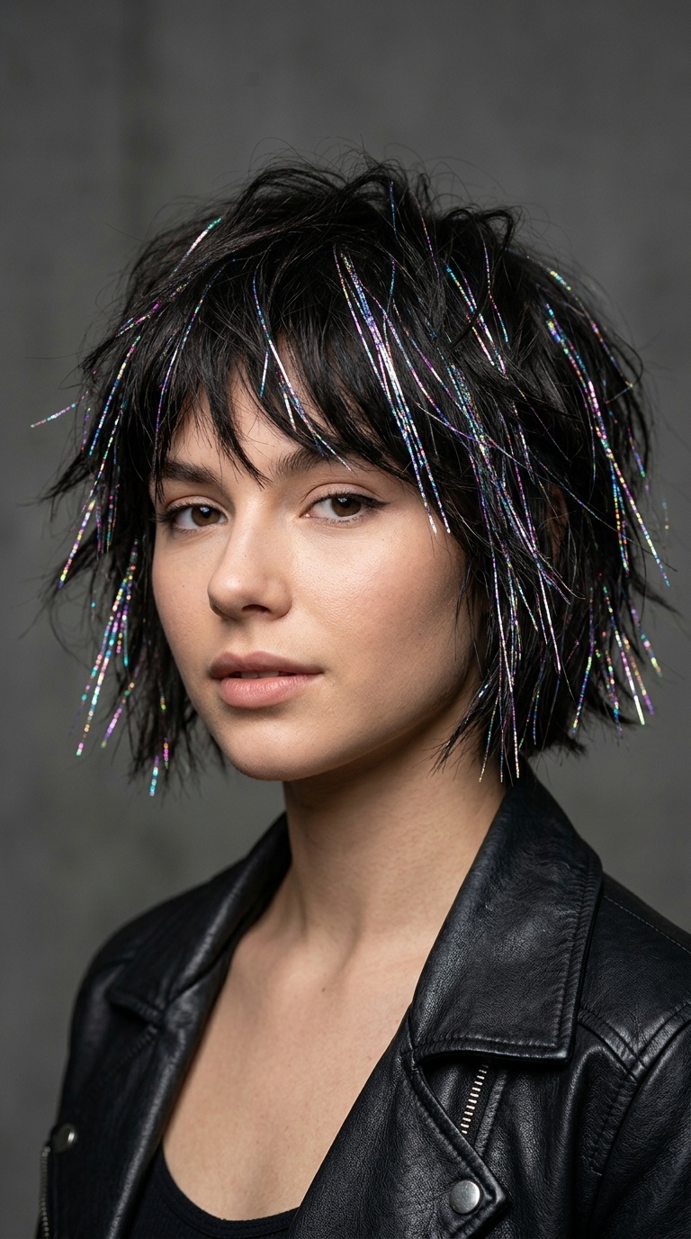 Holographic Hair Tinsel