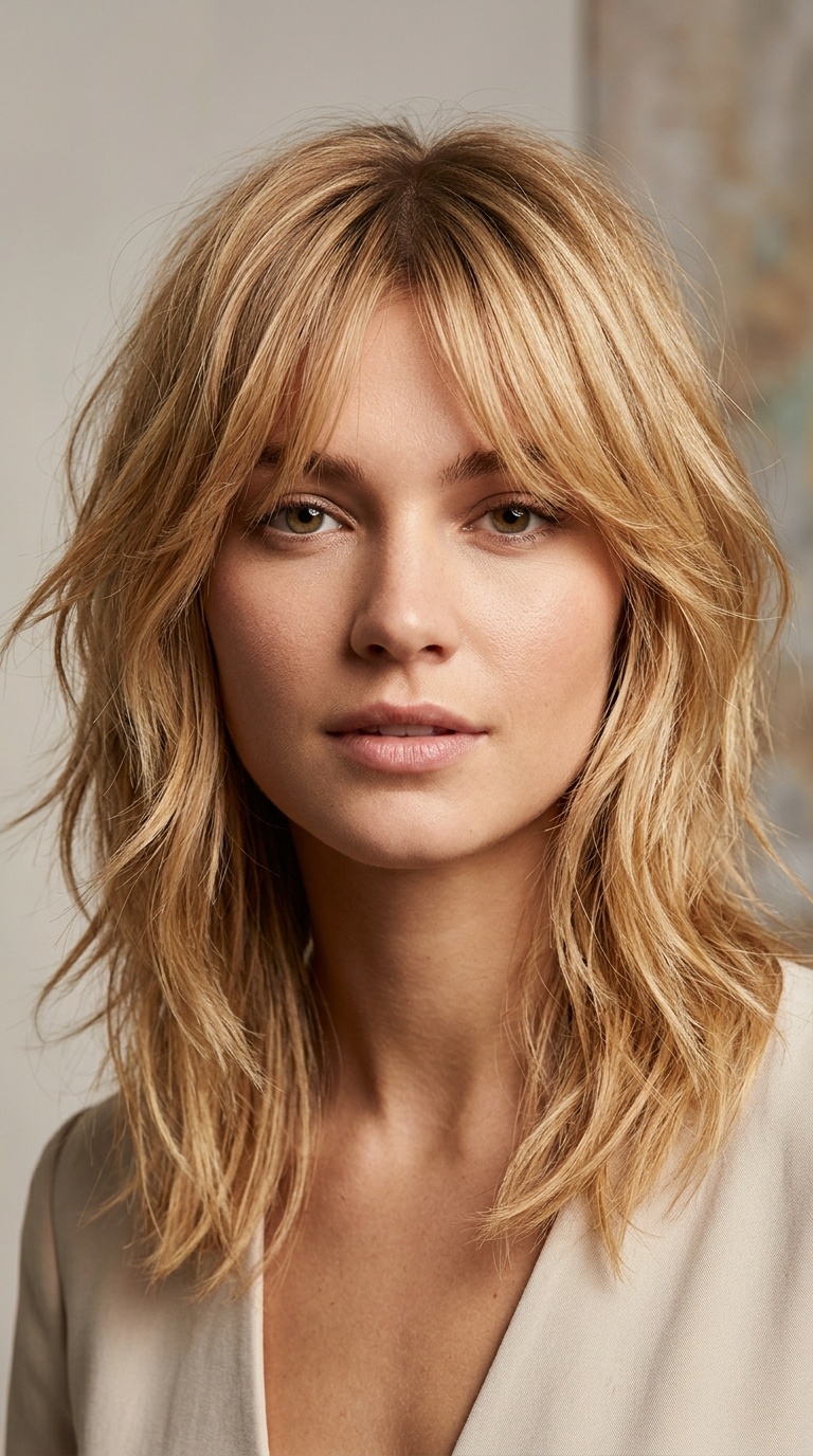 Honey-Toned Textured Shag