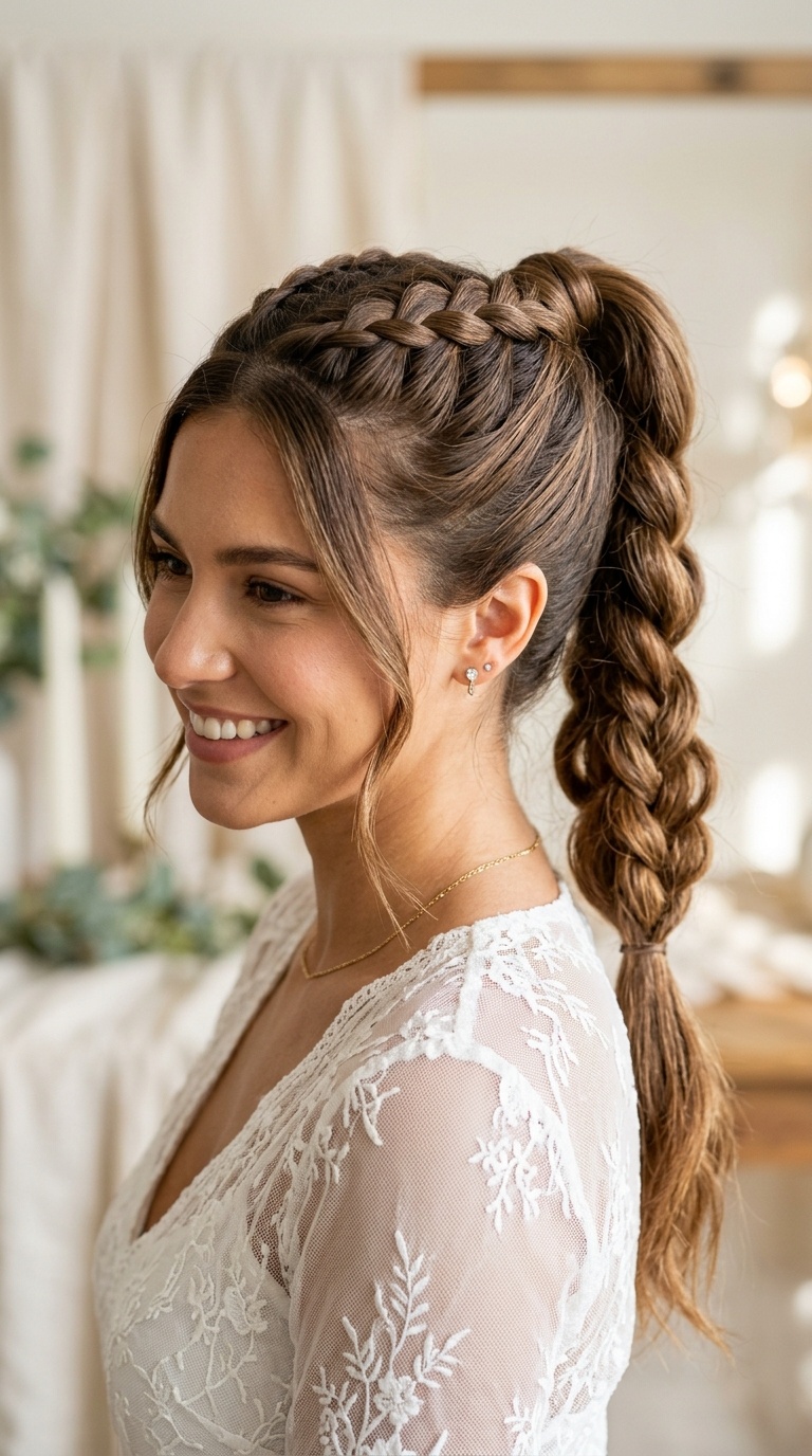 Infinity Braid Ponytail