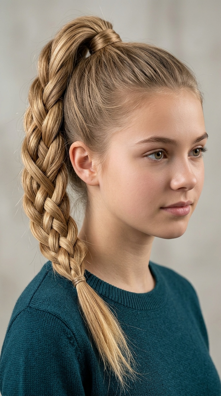 Infinity Braid Ponytail