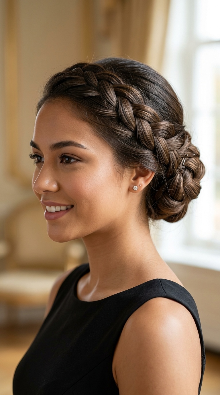 Infinity Braid Updo