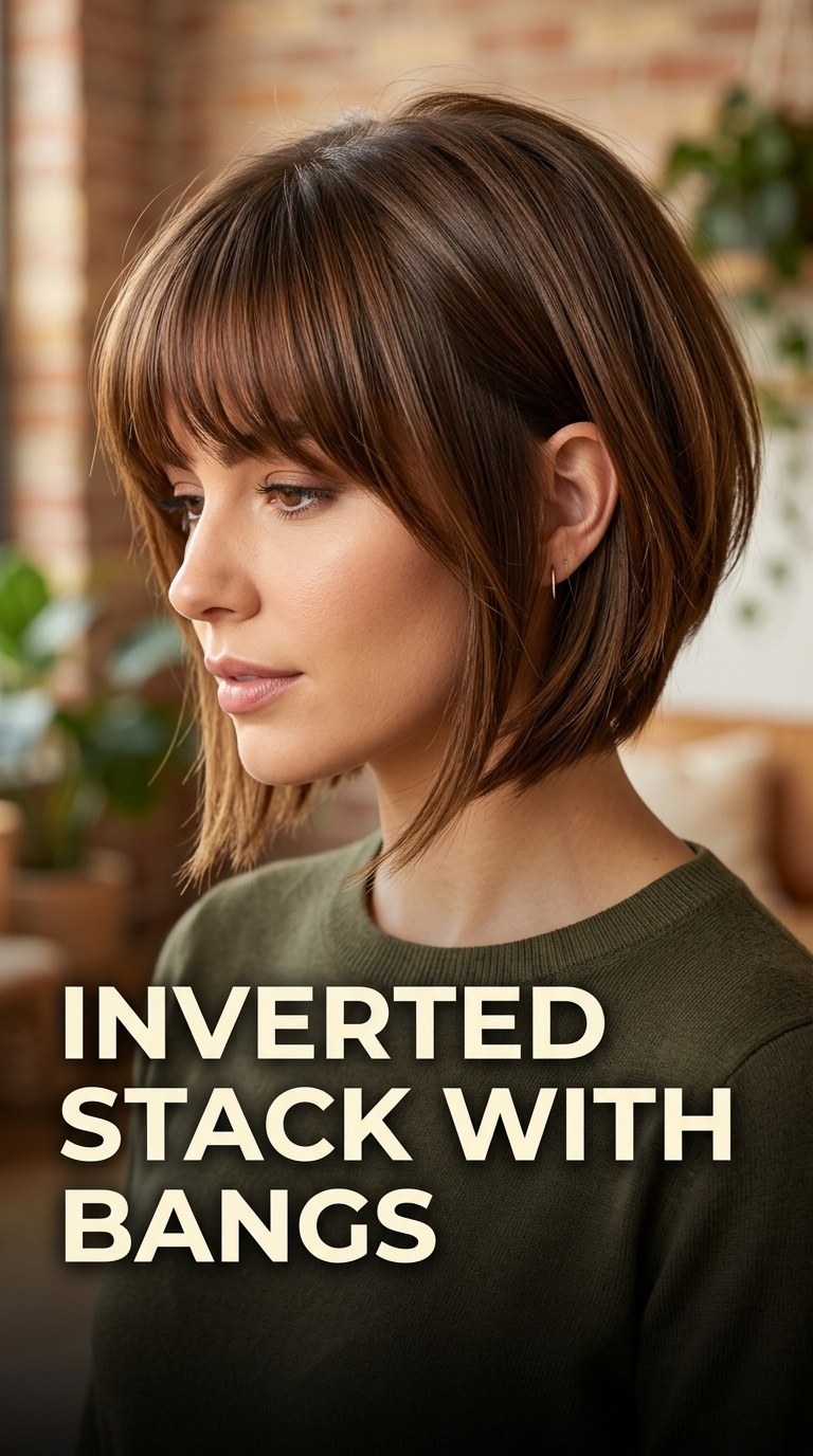 Inverted Stack with Bangs