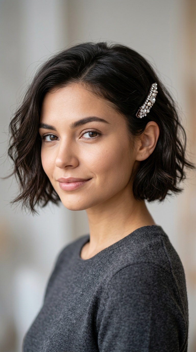 Jeweled Barrette Accent