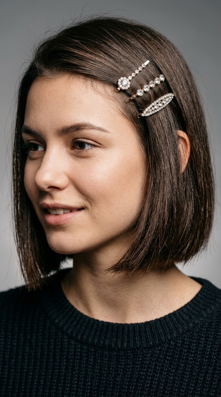 Jeweled Side-Pinning