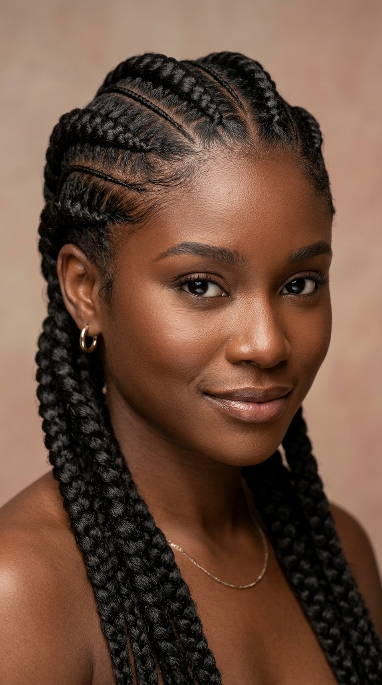 Jumbo Feed-in Cornrows