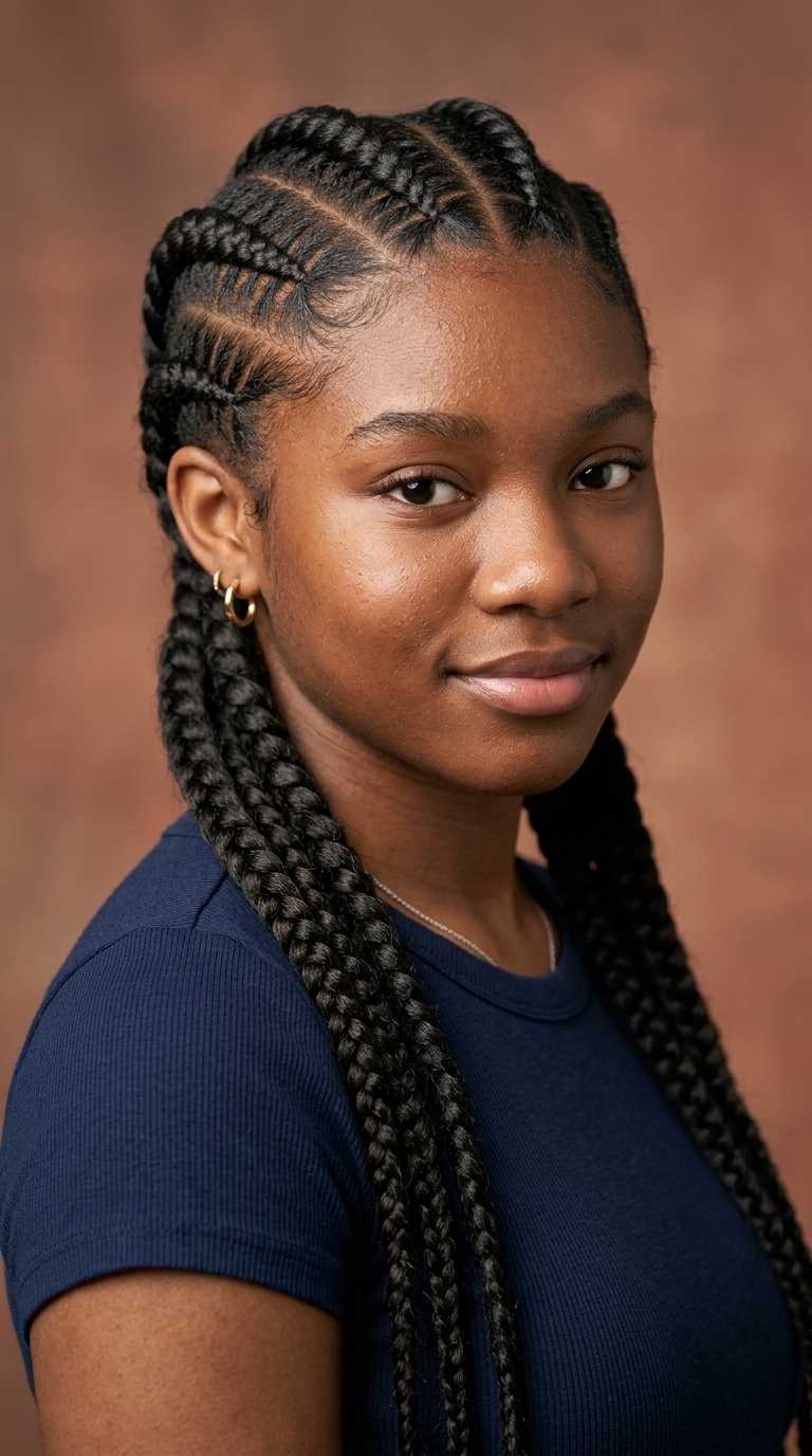 Jumbo Feed-In Cornrows