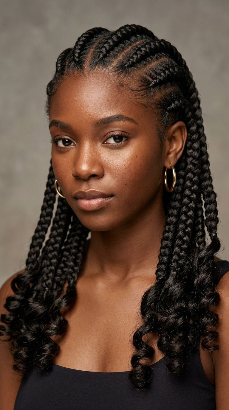 Jumbo Feed-In Goddess Braids
