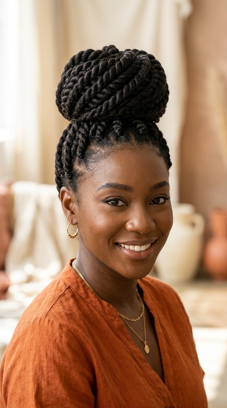 Jumbo Twist Top Knot