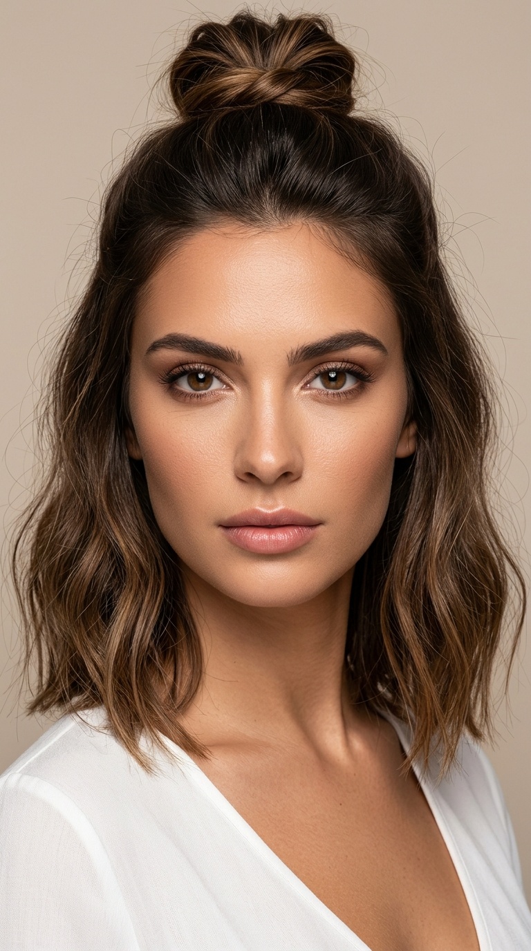 Knotted Half-Up Lob