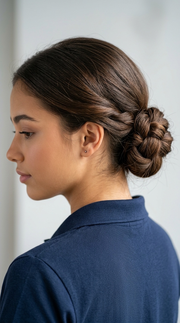 Knotted Low Bun