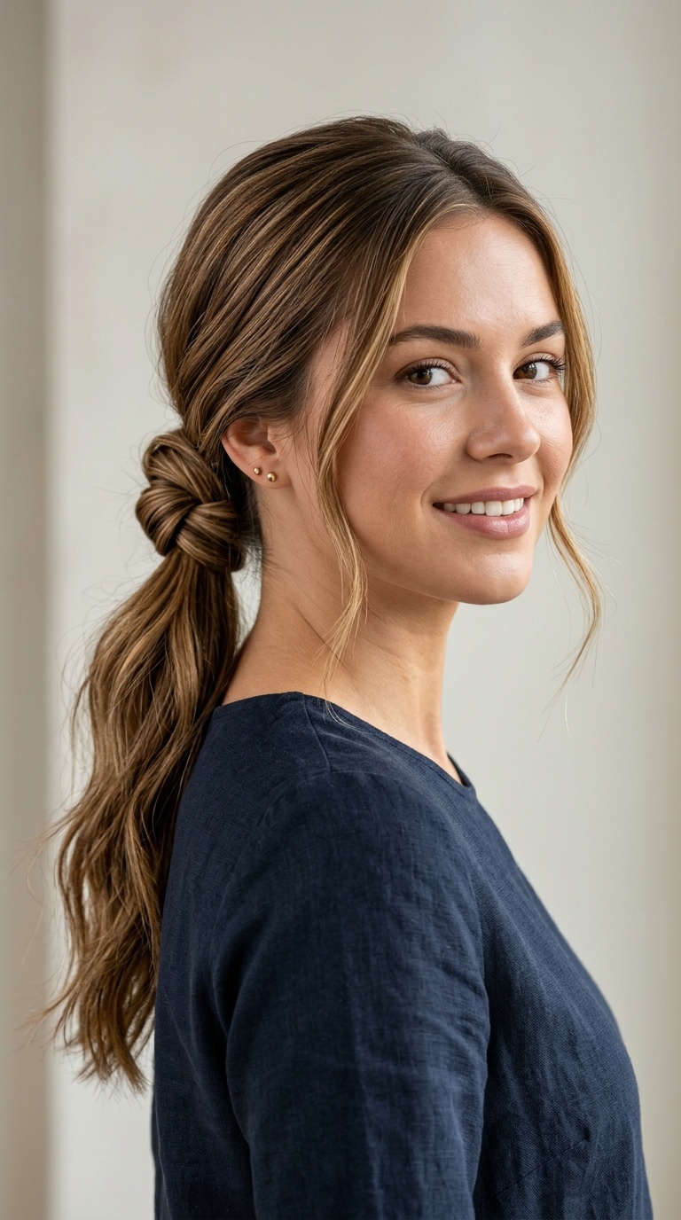 Knotted Low Ponytail