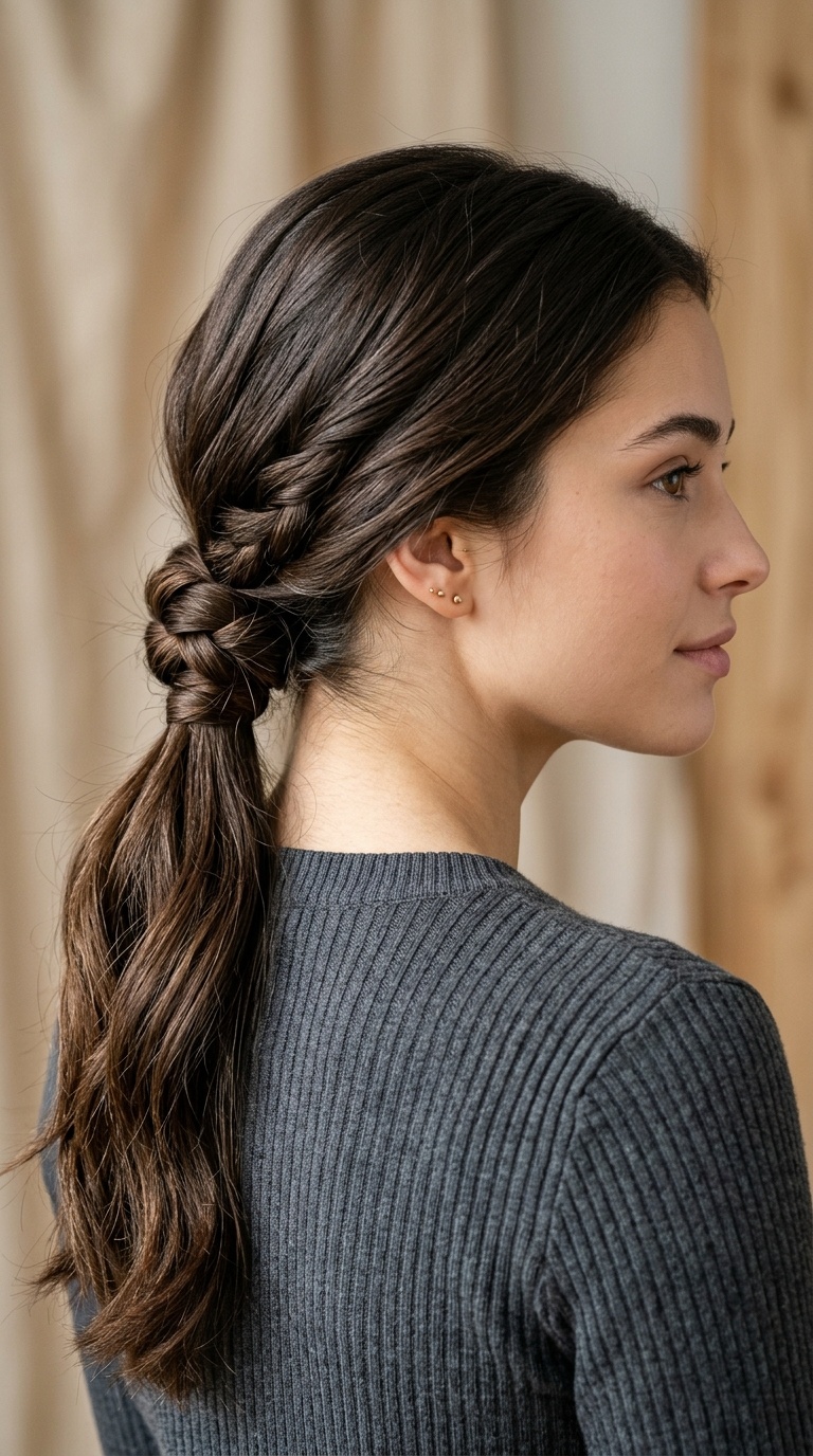 Knotted Low Ponytail
