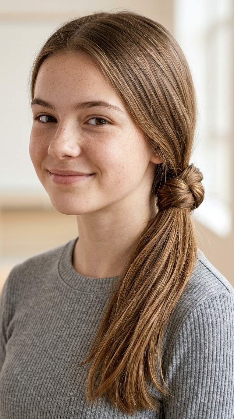 Knotted Low Ponytail