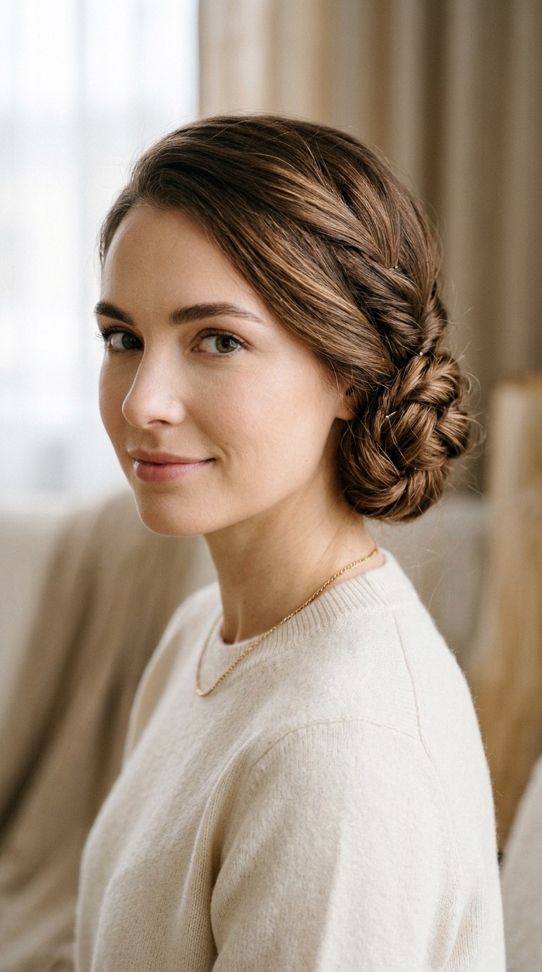 Knotted Low Updo