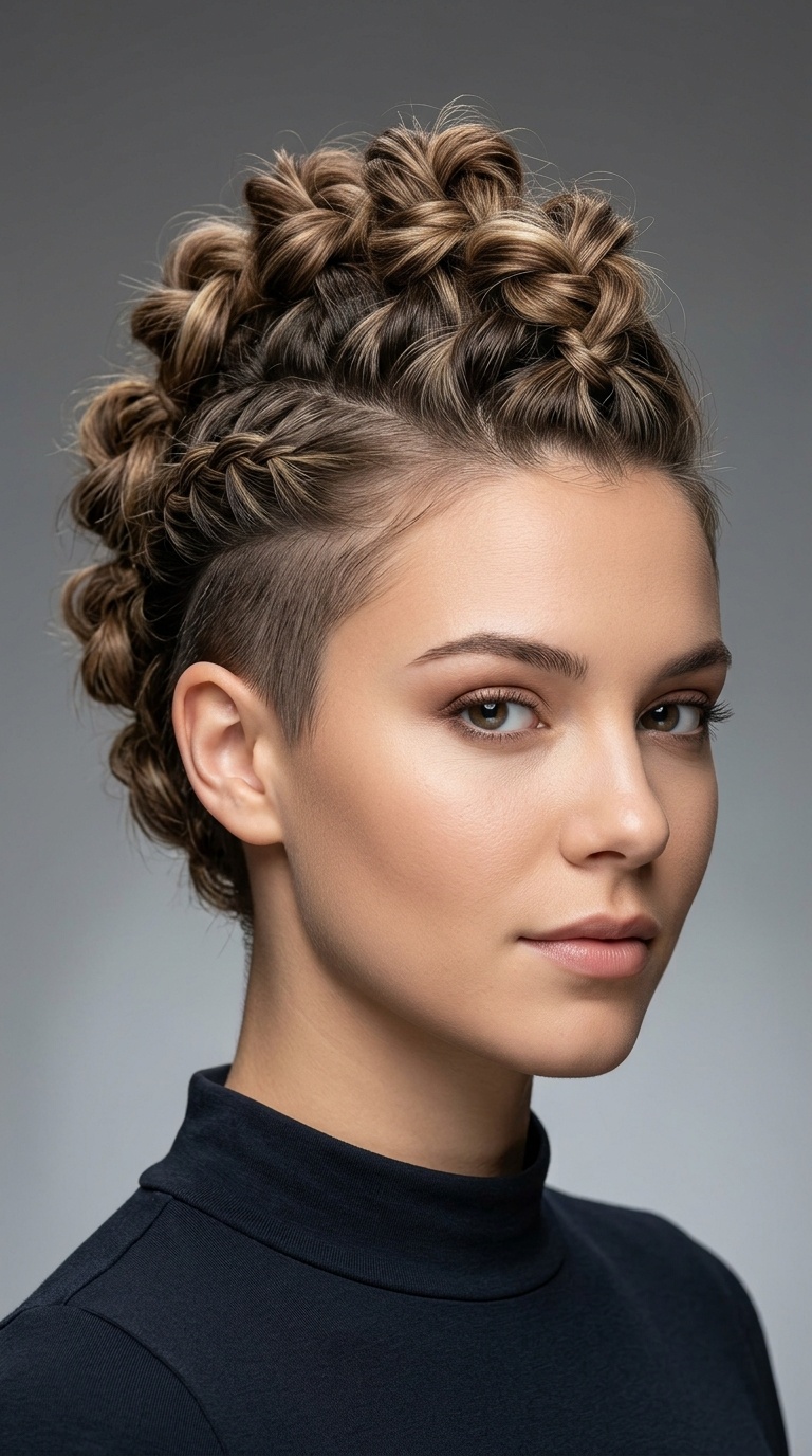 Knotted Mohawk Updo