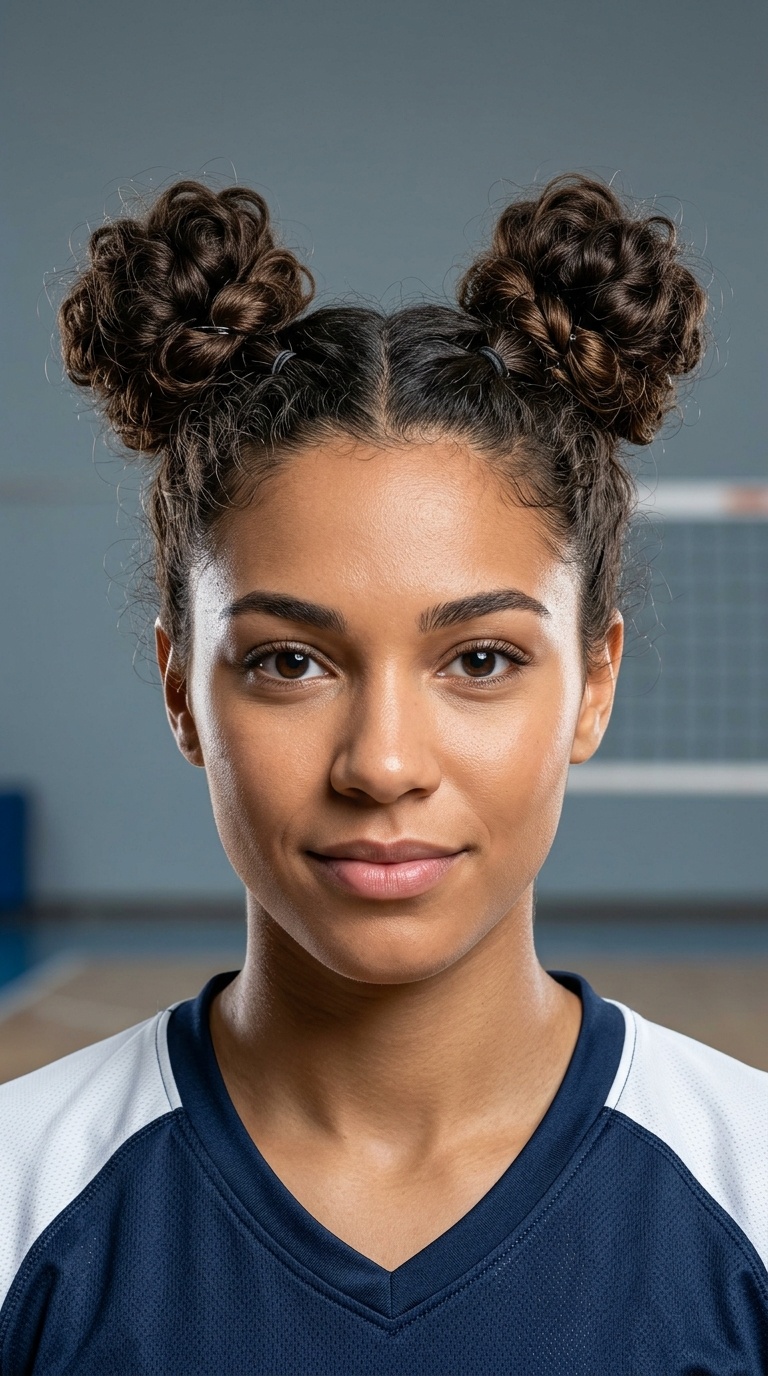 Knotted Pigtail Buns