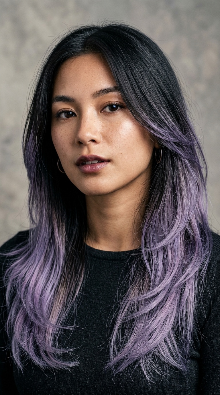 Lavender Tipped Ghost Layers