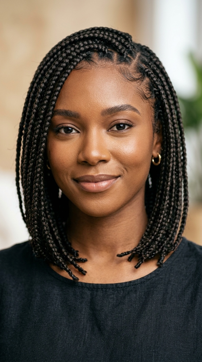 Layered Bob Braids