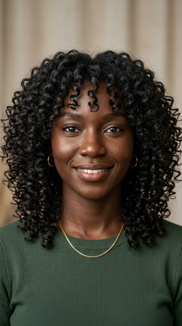 Layered Face-Framing Curls
