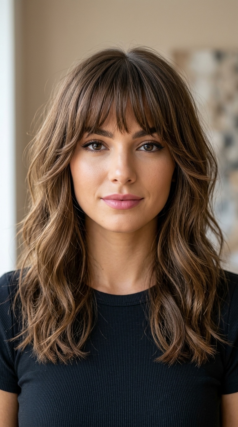 Layered Face-Framing Fringe