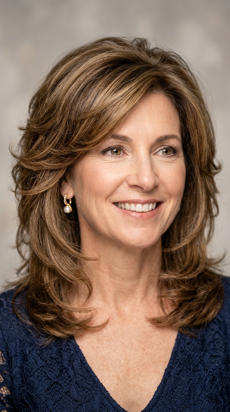Layered Shag with Wedding Volume