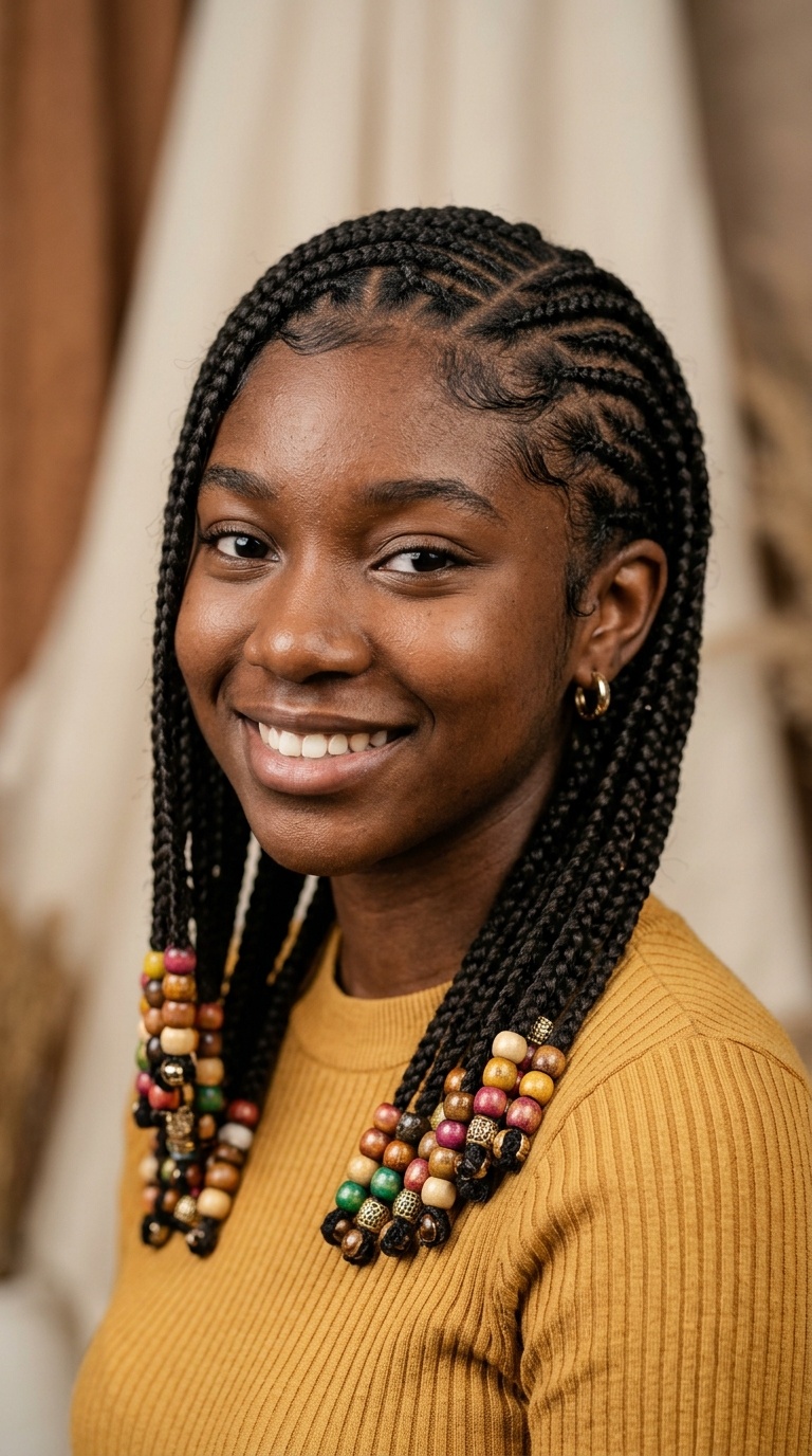 Lemonade Braids with Beaded Ends