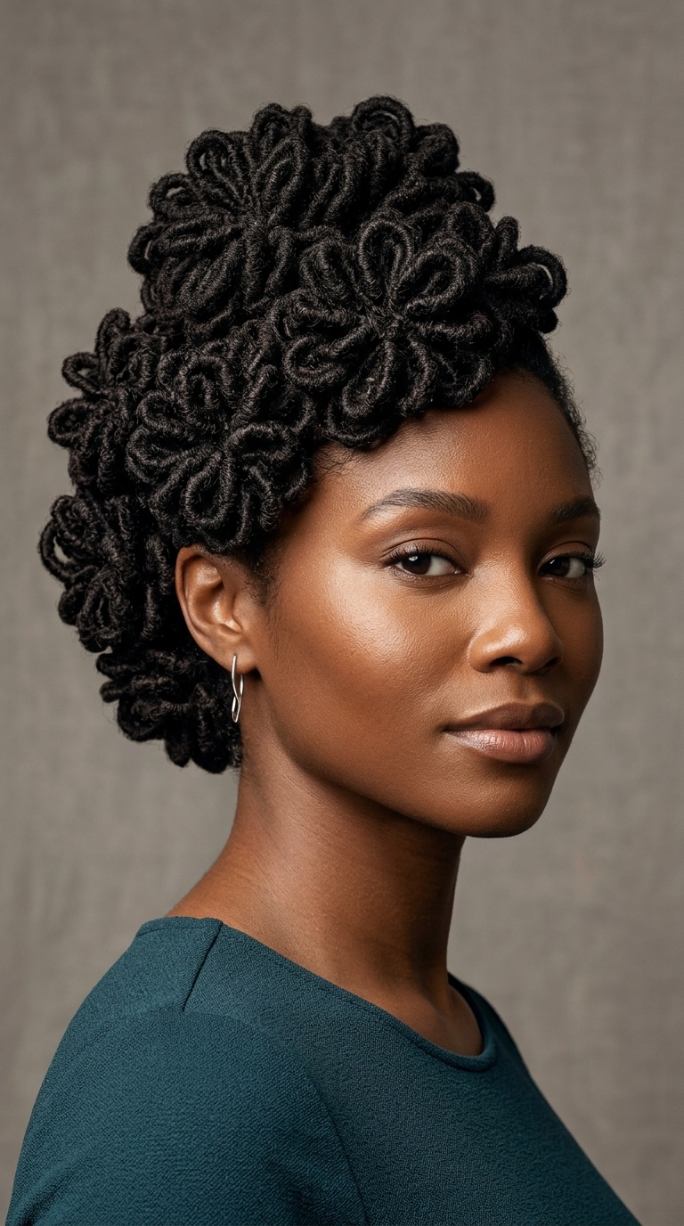 Loc Petal Bun