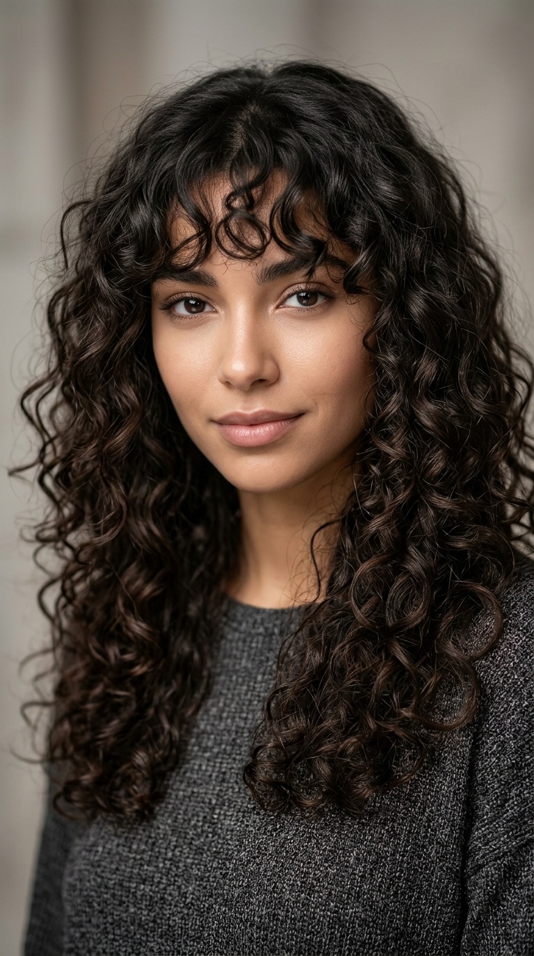 Long Loose Waves with Bangs