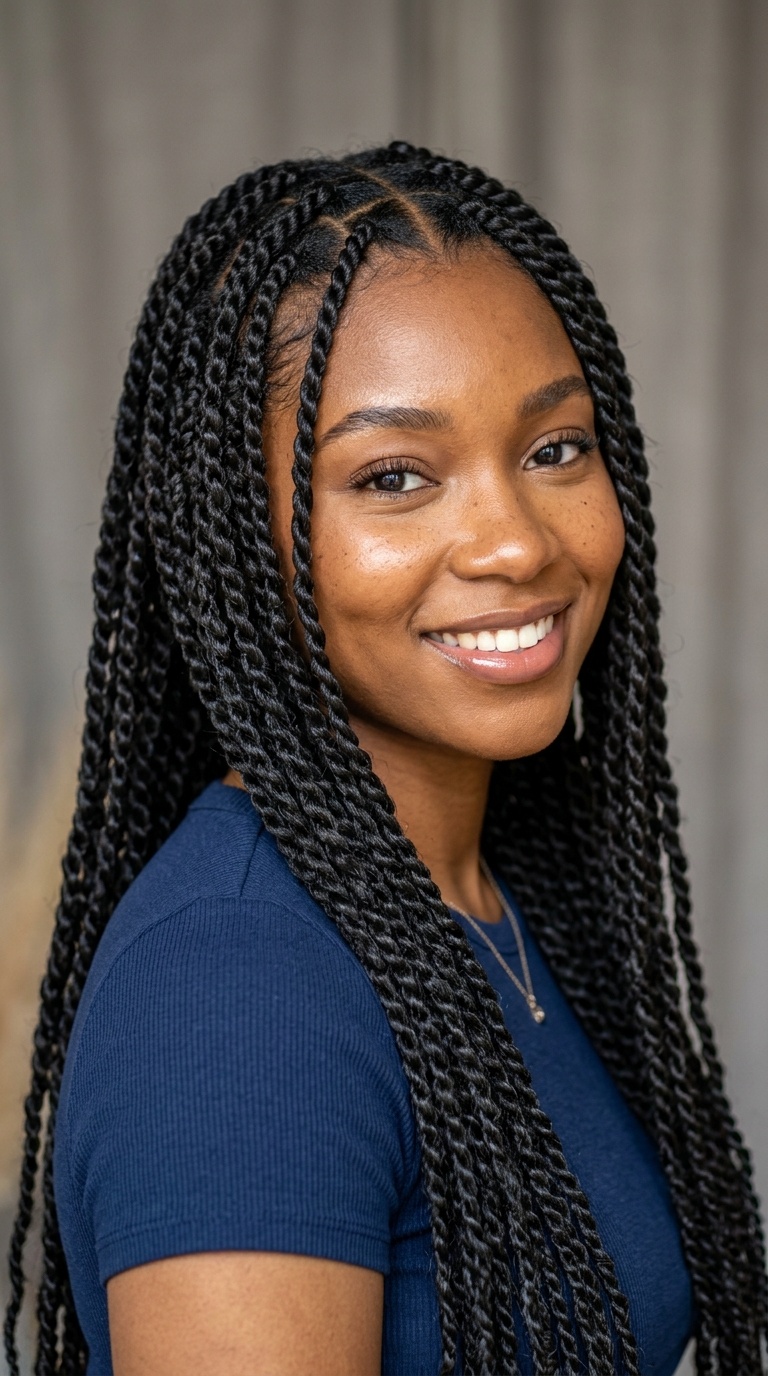 Long Senegalese Twists