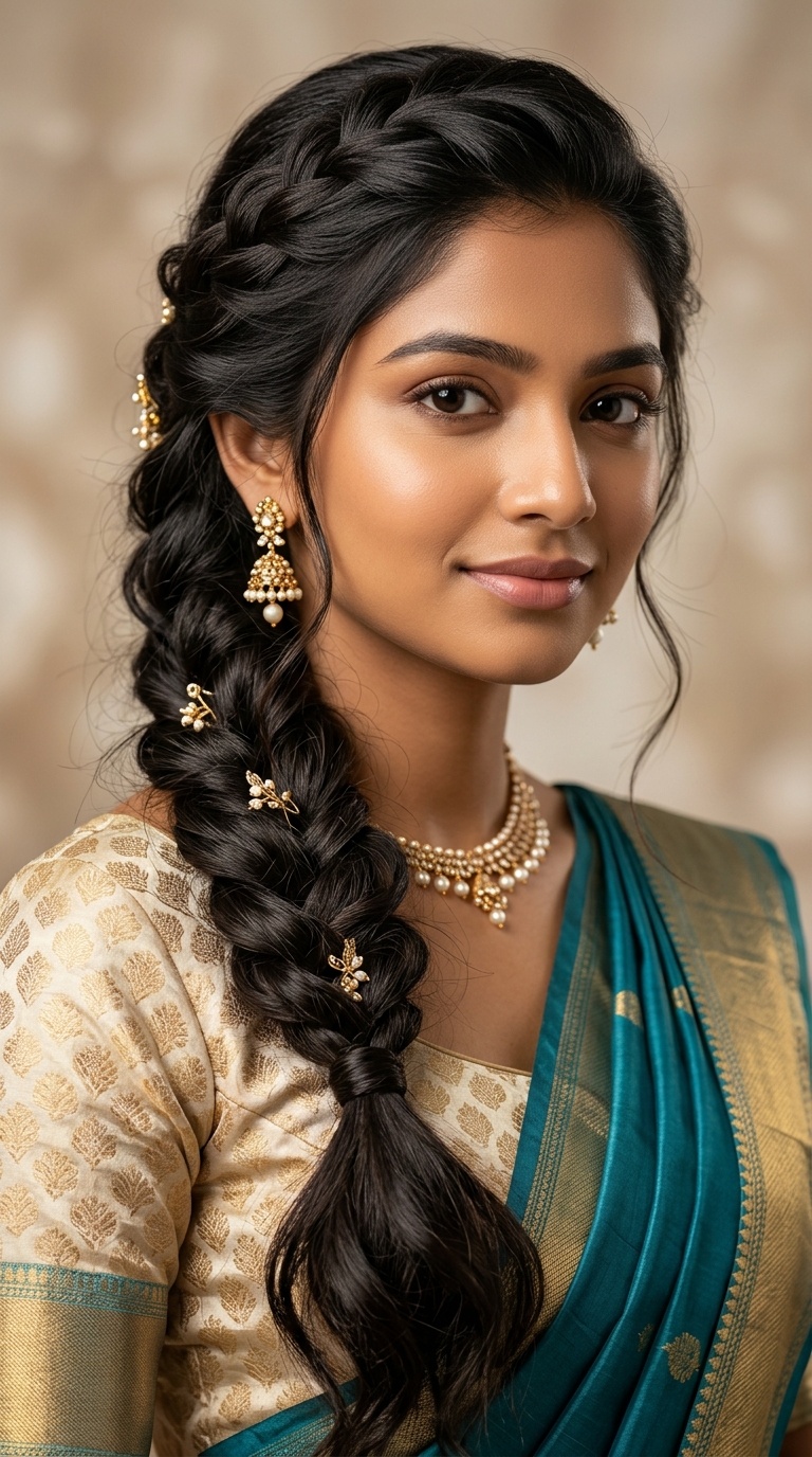 Loose Bohemian Side Braid