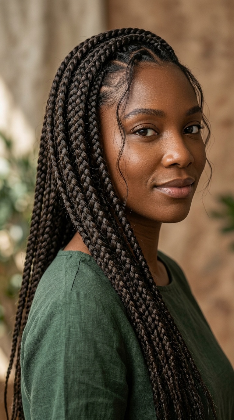 Loose Three-Strand Braids