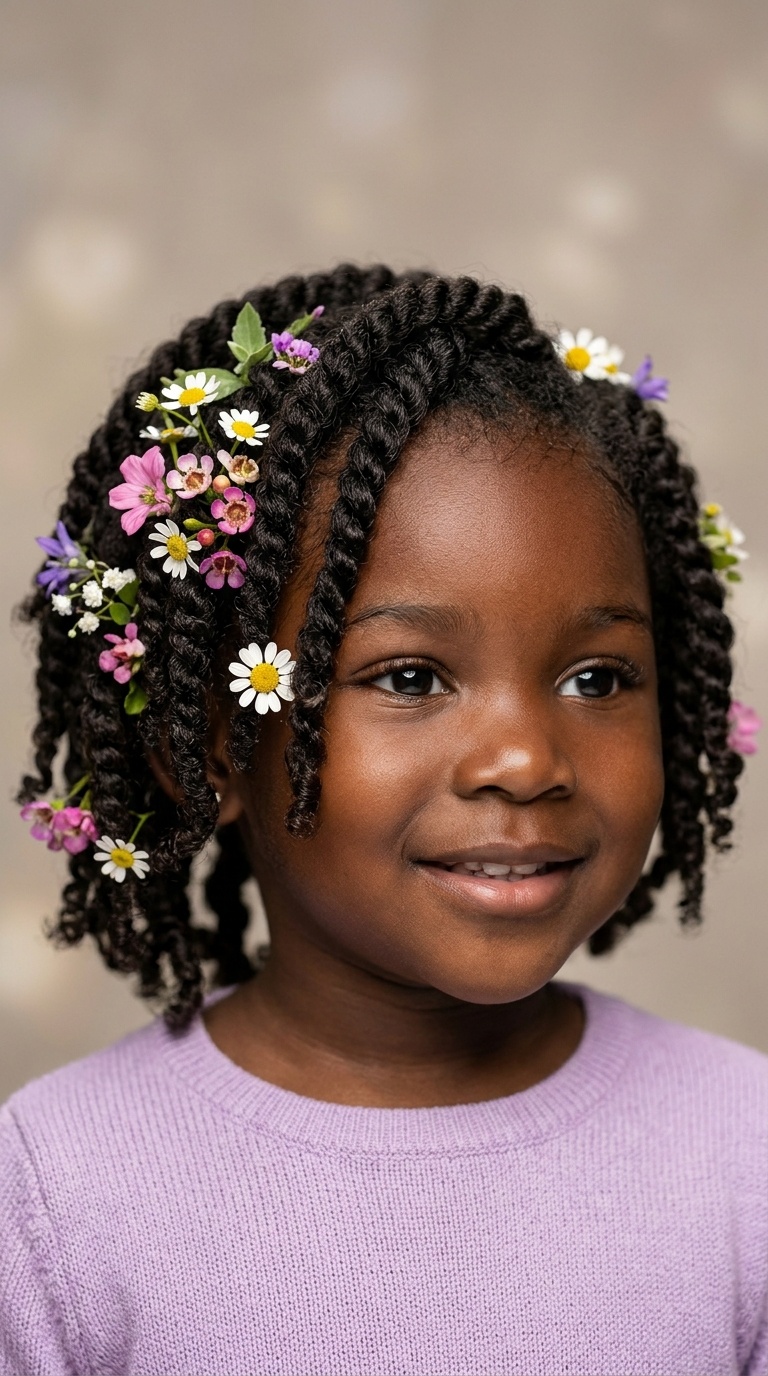 Loose Twists with Floral Accents