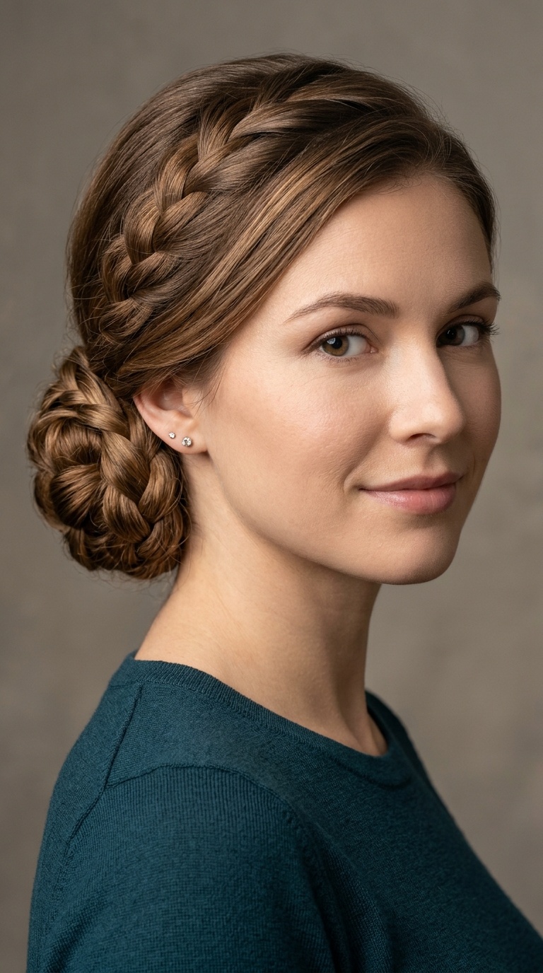 Low Braided Bun