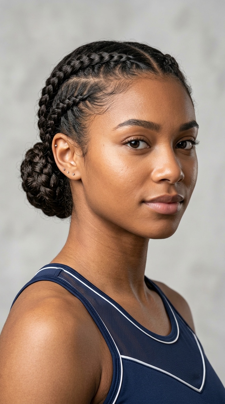 Low Braided Bun