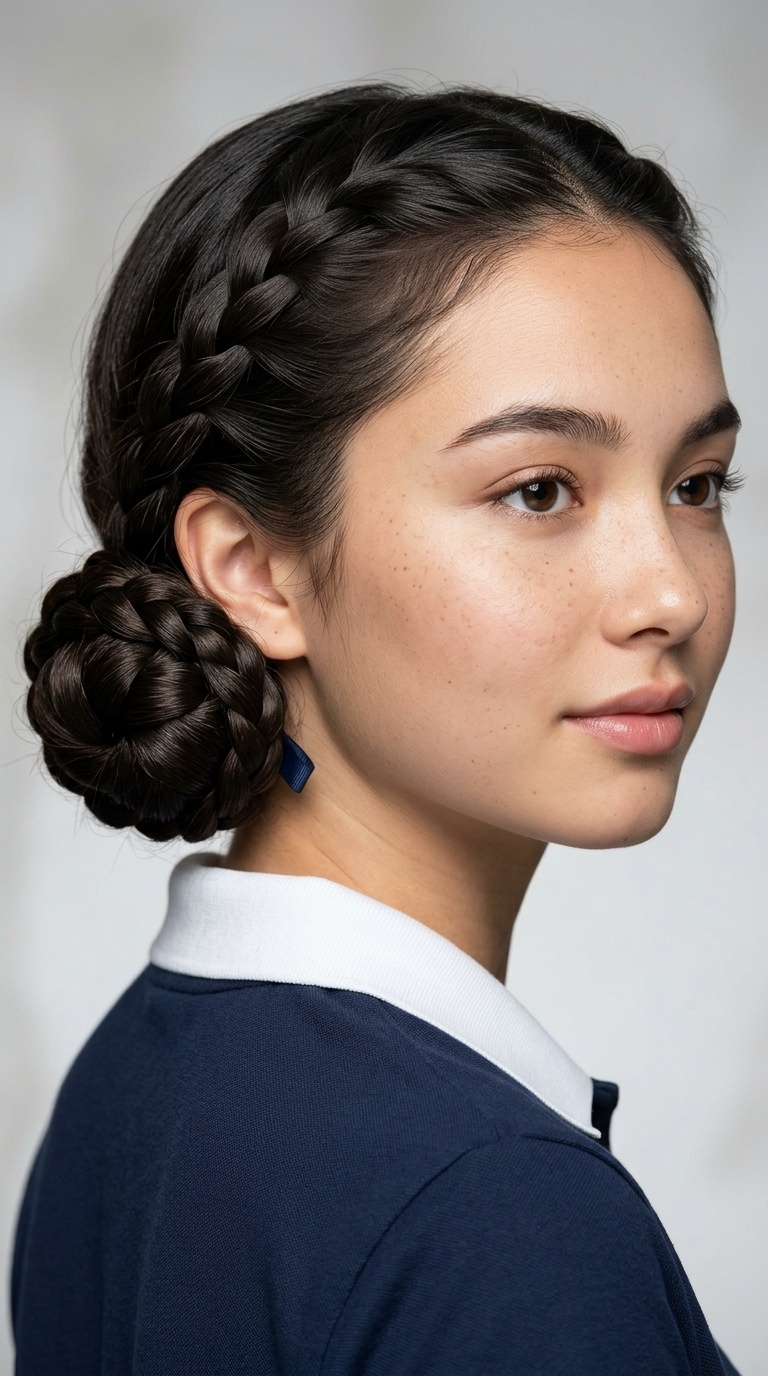 Low Braided Bun
