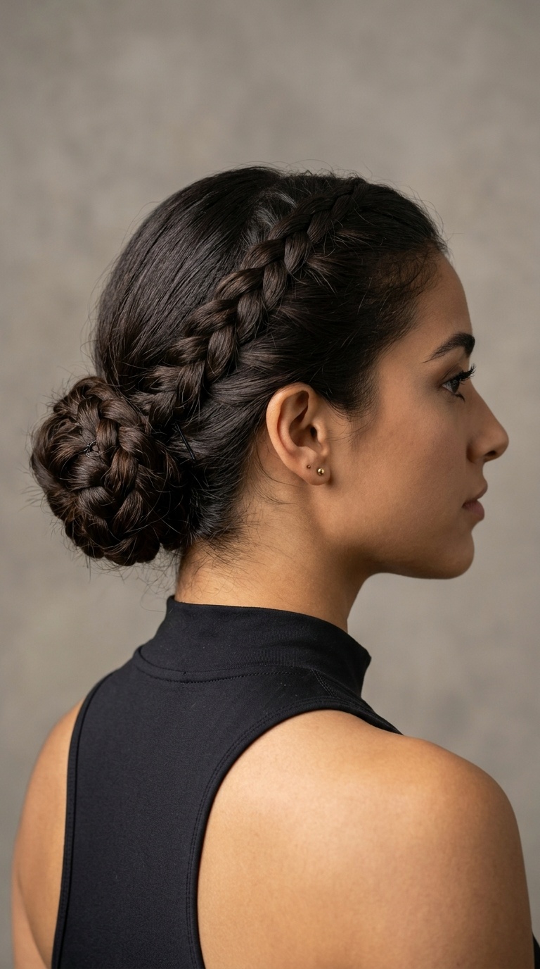 Low Braided Bun