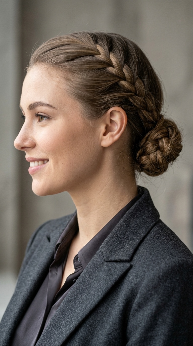 Low Braided Bun