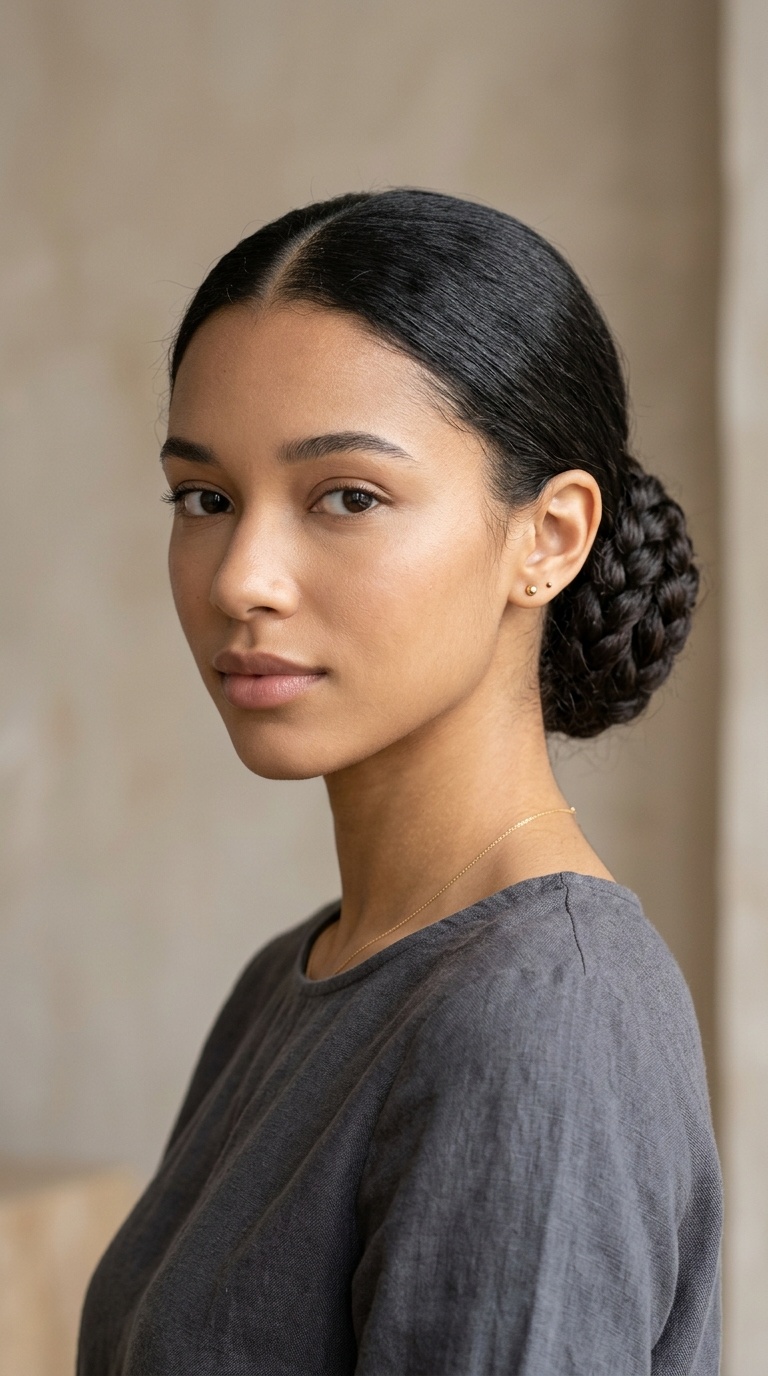 Low Braided Chignon