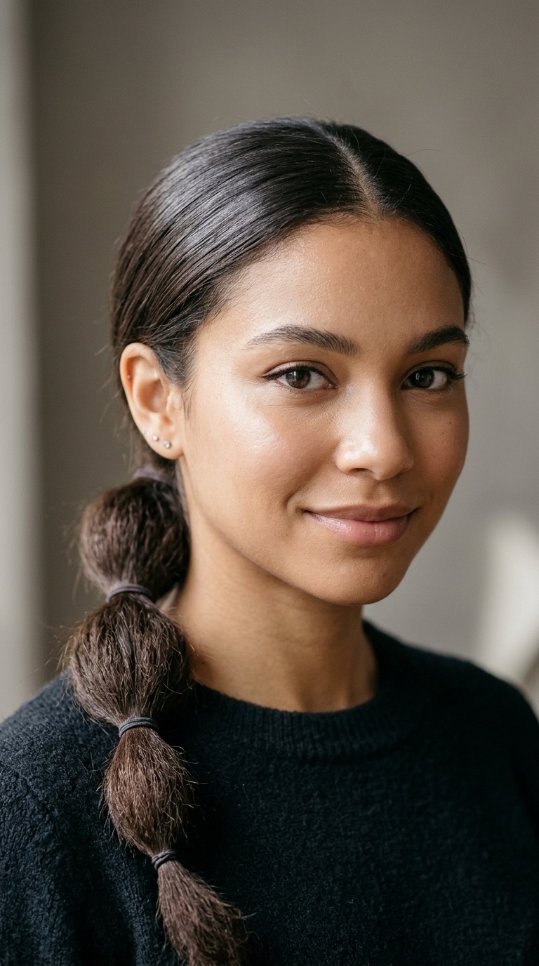 Low Bubble Ponytail