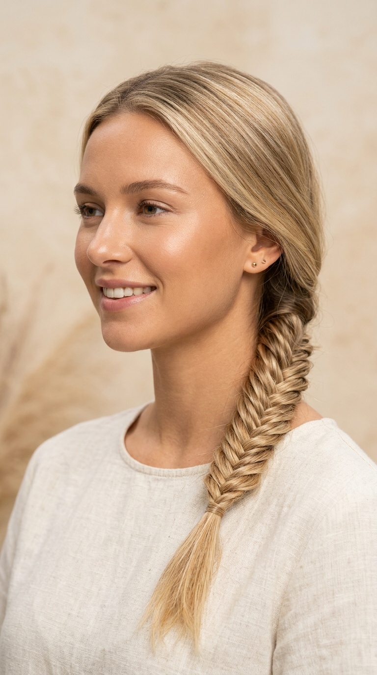 Low Fishtail Braid