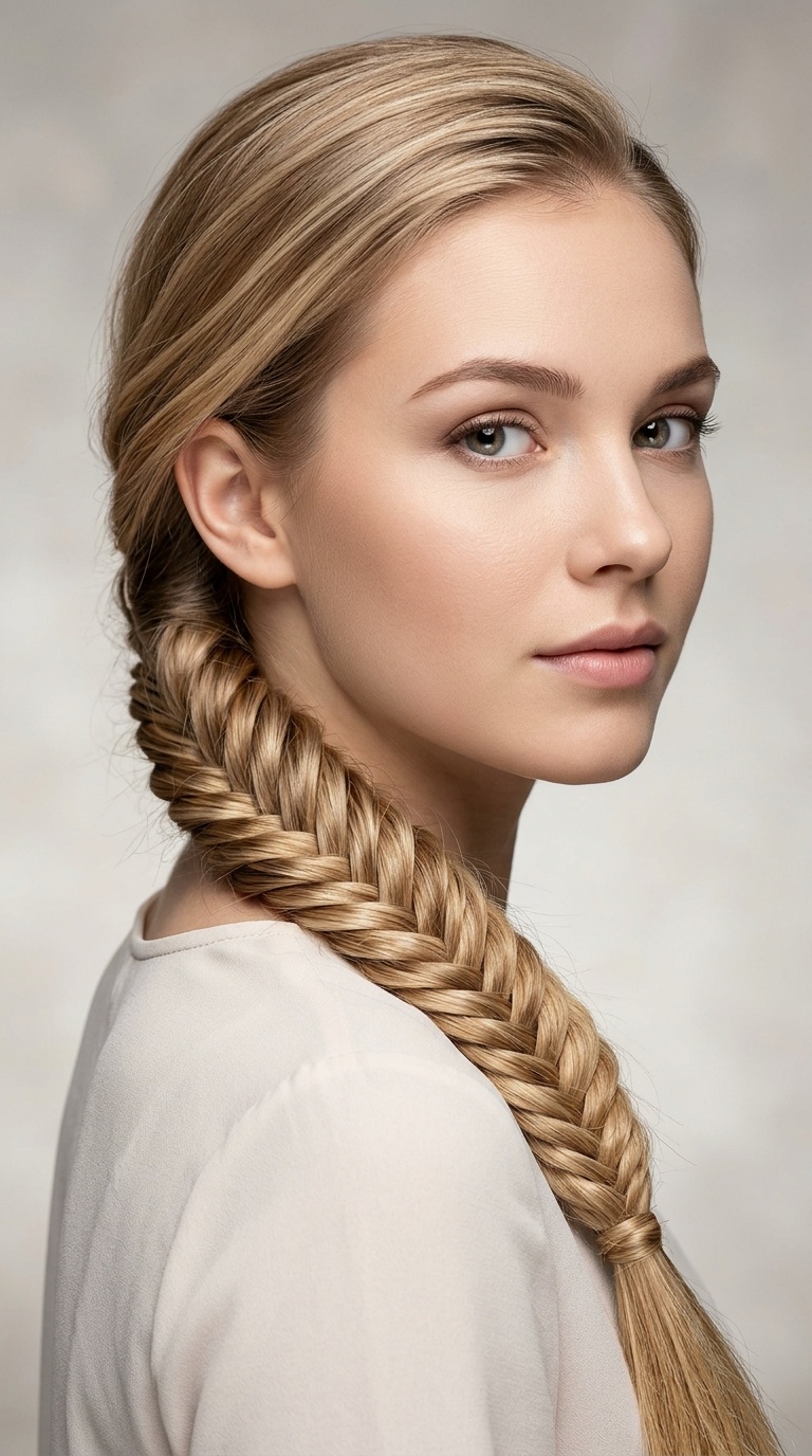 Low Fishtail Braid