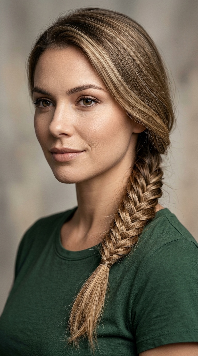 Low Fishtail Braid