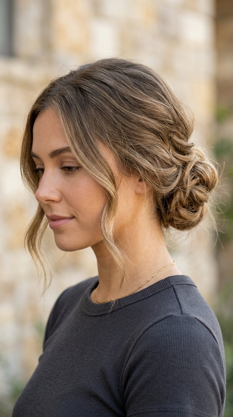 Low Messy Chignon