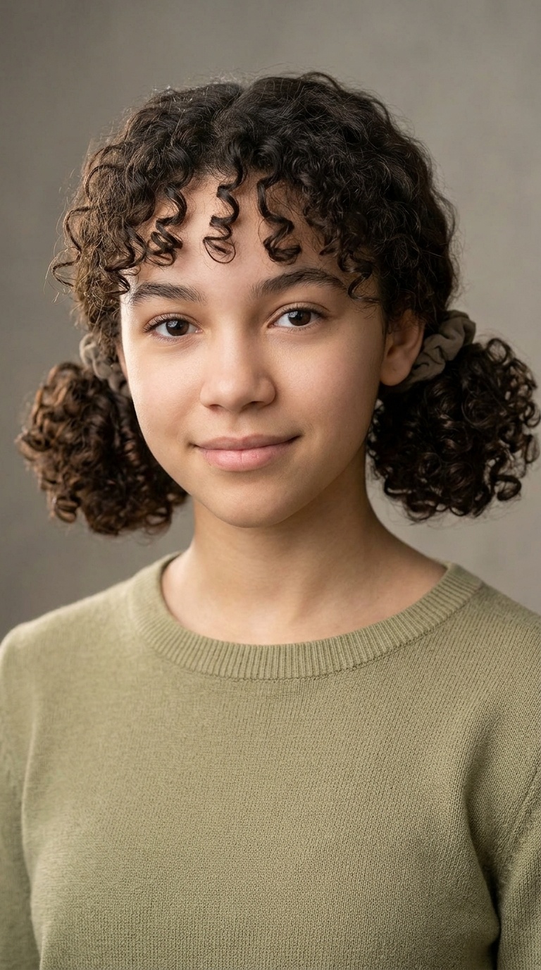 Low Pigtail Puffs