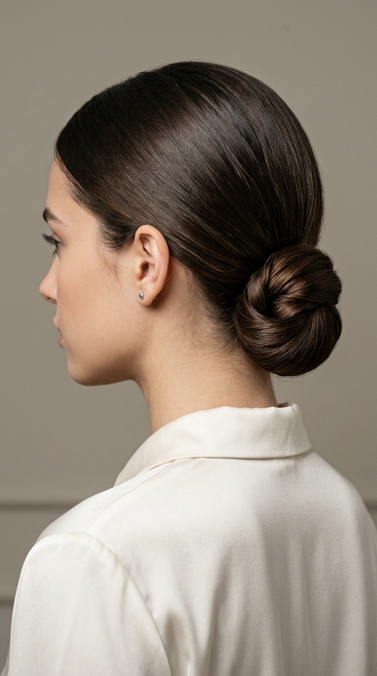 Low Polished Chignon