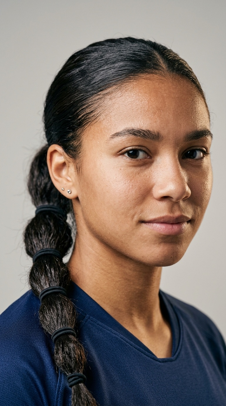 Low Ponytail with Extra Elastics